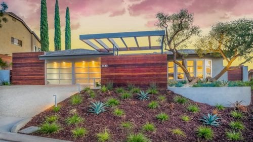 Captivating mid-century remodel exterior in Westlake Village by JRP Design and Remodel