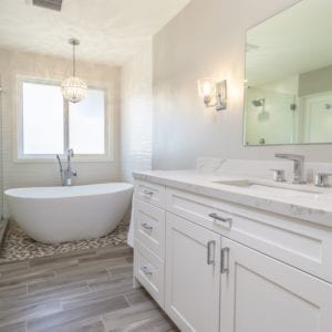 Transitional master suite remodel in Thousand Oaks by JRP Design and Remodel