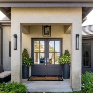 Transitional glam entry way remodel in Westlake Village by JRP Design and Remodel