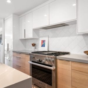 Contemporary lakeside kitchen remodel in Westlake Village by JRP Design & Remodel