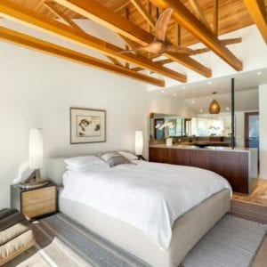 Contemporary lakeside master bedroom remodel in Westlake Village by JRP Design & Remodel