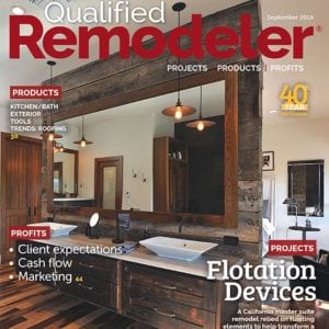 Qualified Remodeler cover of rustic glamour remodel in Westlake Village by JRP Design and Remodel