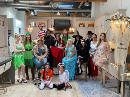 The JRP team dressed up for Halloween 2019
