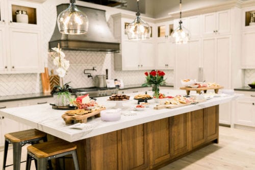 January Open House food spread at JRP Design and Remodel in Westlake Village
