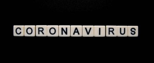 Graphic: CORONAVIRUS spelled out in Scrabble tiles