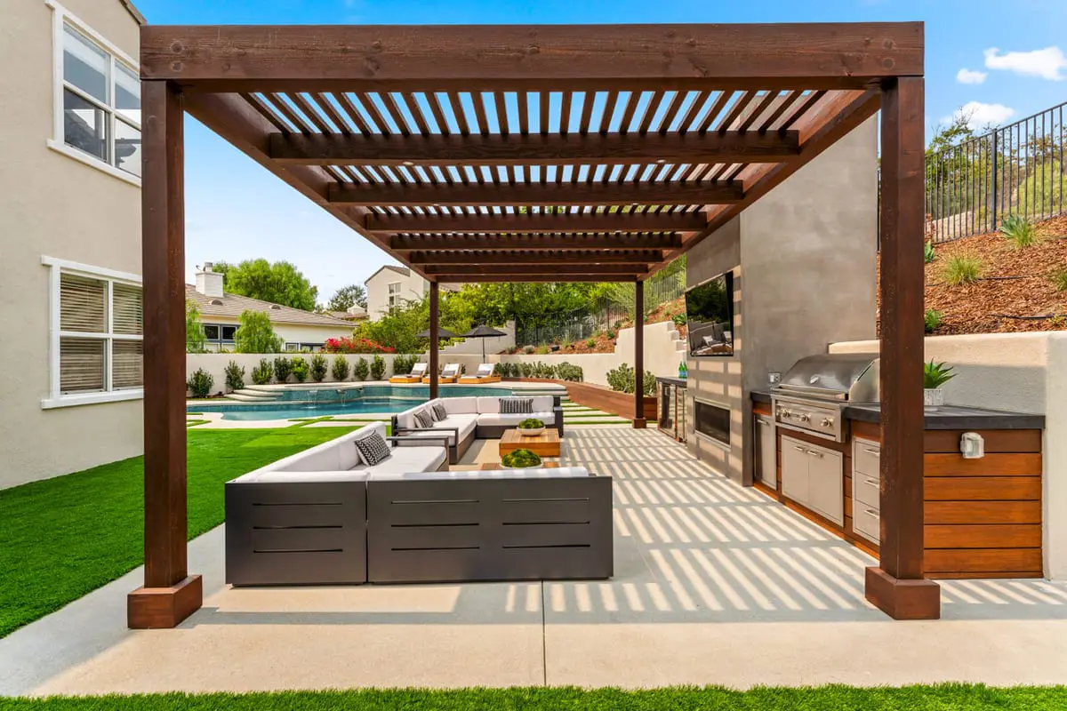 Contemporary Backyard Renovation in Thousand Oaks by JRP Design and Remodel
