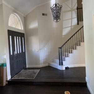 Before photo of Oak Park Soirée stairs by JRP Design and Remodel