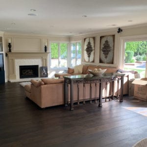 Before photo of Oak Park Soirée family room by JRP Design and Remodel