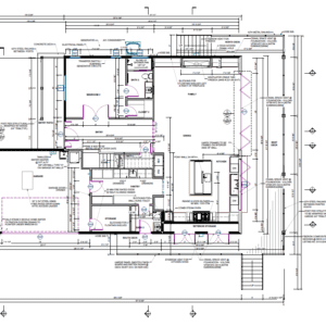 Floorplan for Carrita Seaview Malibu custom home by JRP Design and Remodel