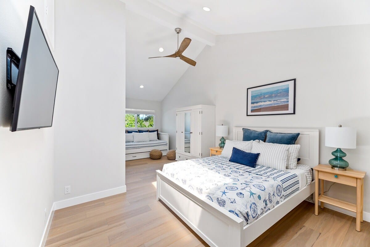 Bedroom of Channel Islands home rental