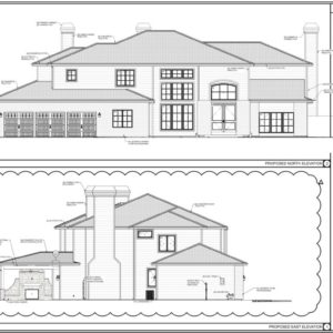 Elevations of home in Westlake Village by JRP Design & Remodel