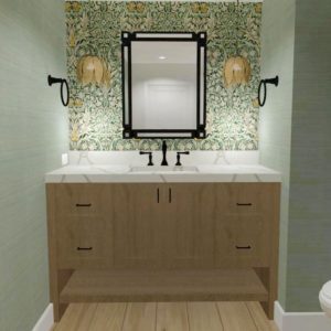 Craftsman bathroom remodel in Oak Park by JRP Design and Remodel