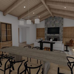 3D Concept of Rustic Home Remodel in North Ranch by JRP Design and Remodel
