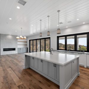 Modern farmhouse kitchen remodel in Malibu by JRP Design and Remodel