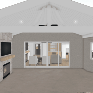 3D Concept of Transitional Home Remodel in Newbury Park by JRP Design and Remodel