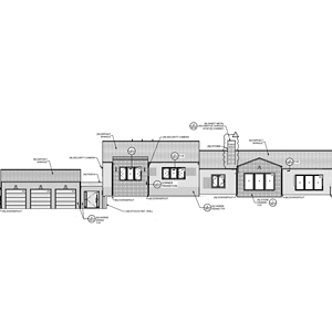 Primary Bathroom remodel elevation for our Modern Ranch Estate in Thousand Oaks. Under construction with JRP Design and Remodel.