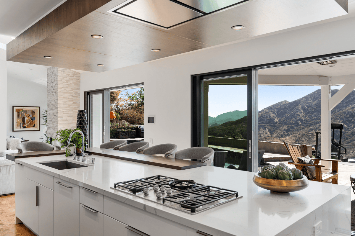Design your kitchen seating around your living -jrp design and remodel