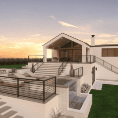 JRP Design and Remodel's Hilltop Estate custom home build